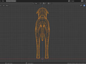 cartoon sighthound 3D Model