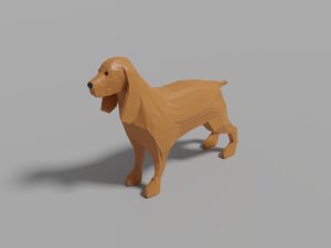 cartoon spaniel 3Dモデル