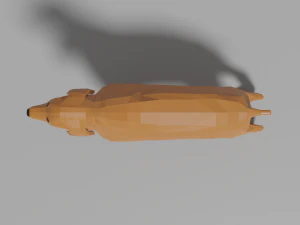 卡通西班牙猎狗 3D 模型