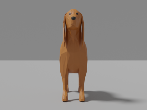 cartoon spaniel 3D Model