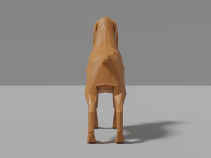 卡通西班牙猎狗 3D 模型
