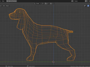 卡通西班牙猎狗 3D 模型