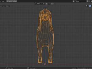 卡通西班牙猎狗 3D 模型
