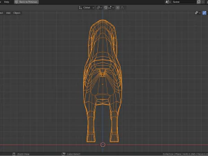卡通西班牙猎狗 3D 模型
