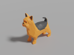 cartoon yorkshire terrier 3Dモデル