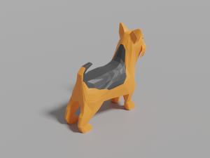 cartoon yorkshire terrier 3D 모델