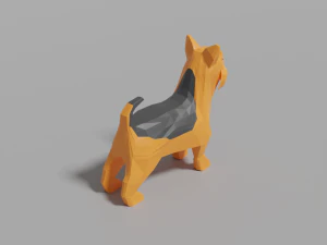 cartoon yorkshire terrier 3D Model