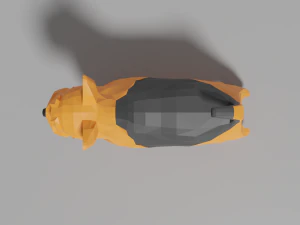 cartoon yorkshire terrier 3D Model