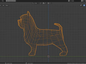cartoon yorkshire terrier 3D Model