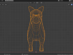 cartoon yorkshire terrier 3D Model