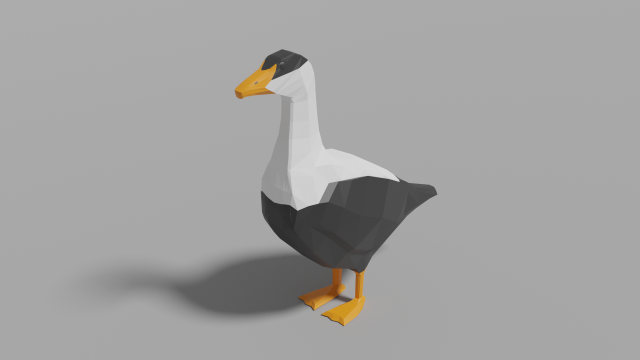 cartoon eider 3D Модель .c4d .max .obj .3ds .fbx .stl .blend 