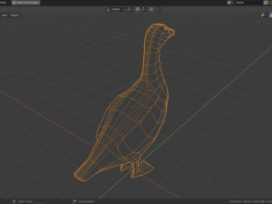 cartoon eider 3D Модель