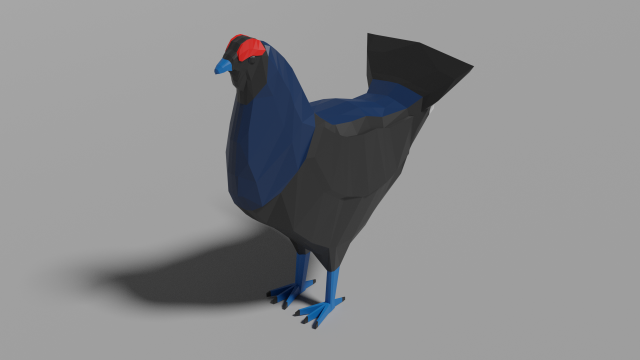cartoon grouse Model 3D .c4d .max .obj .3ds .fbx .stl .blend