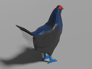 cartoon grouse Model 3D