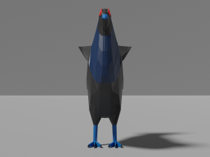 cartoon grouse Model 3D