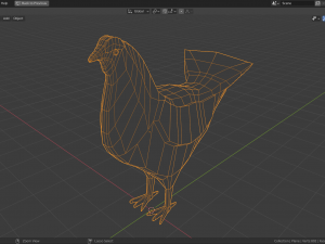 cartoon grouse Model 3D
