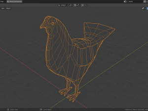 cartoon grouse 3D Model