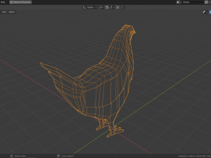 cartoon grouse Model 3D