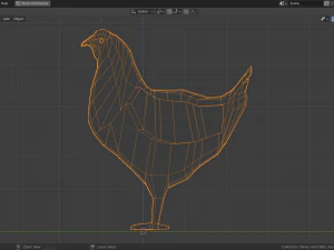 cartoon grouse 3D Model