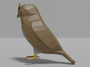 cartoon owl 3D Model