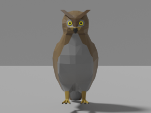cartoon owl 3D Model
