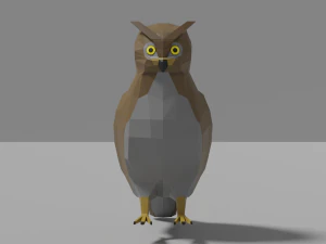 cartoon owl 3D Model