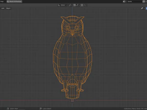 cartoon owl 3D Model