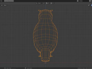 cartoon owl 3D Model