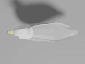 cartoon seagull 3D Model