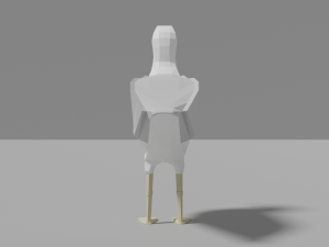 cartoon seagull Modello 3D