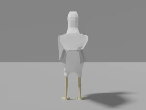 cartoon seagull 3D Model