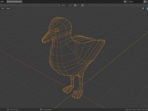 cartoon seagull Modello 3D