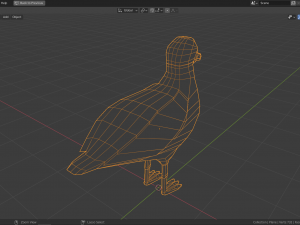 cartoon seagull Modello 3D