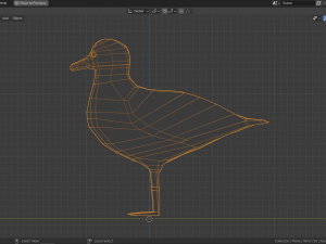 cartoon seagull Modello 3D