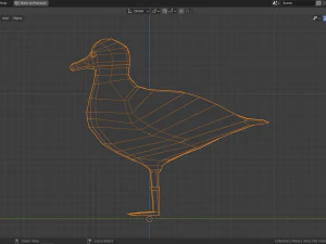 cartoon seagull 3D Model