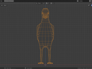 cartoon seagull Modello 3D