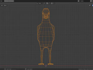 cartoon seagull 3D Model