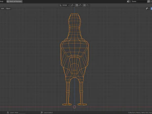 cartoon seagull 3D Model