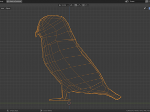 cartoon snowy owl 3D Model