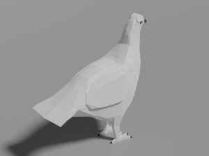 cartoon willow grouse 3Dモデル