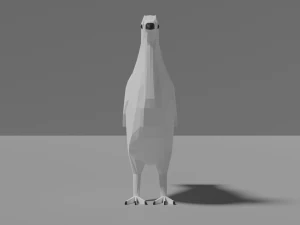 gallo cedrone del fumetto Modello 3D