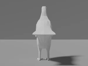 gallo cedrone del fumetto Modello 3D