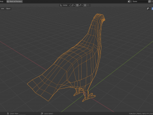 cartoon willow grouse 3Dモデル