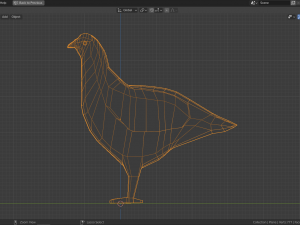 cartoon willow grouse 3Dモデル