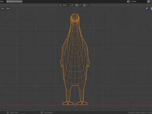 gallo cedrone del fumetto Modello 3D