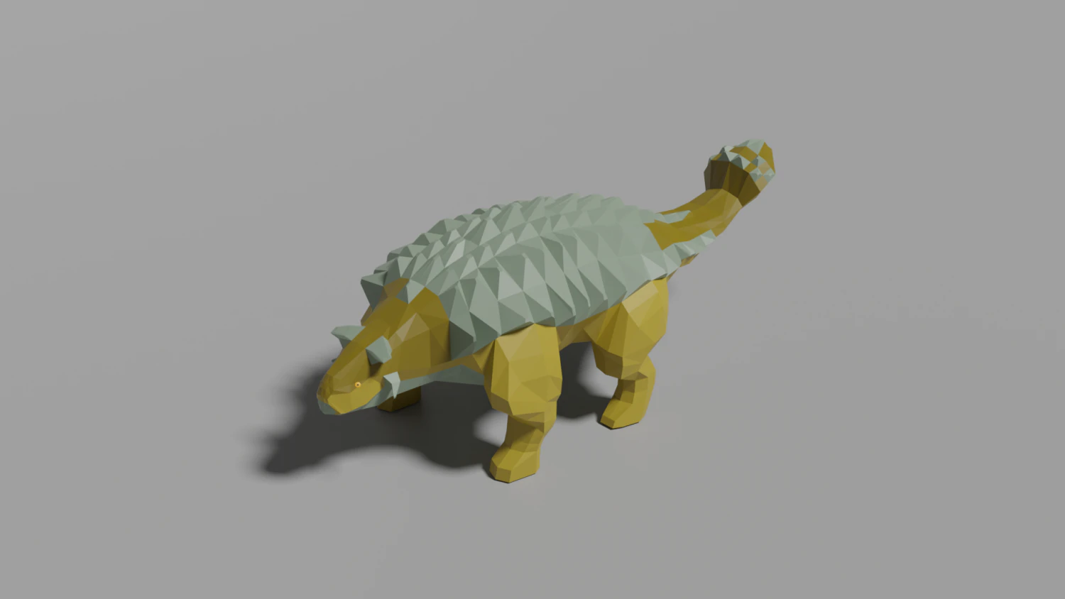 low-poly ankylosaurus 3D Model .c4d .max .obj .3ds .fbx .stl .blend 