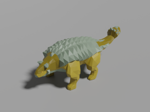 low-poly ankylosaurus 3D Model