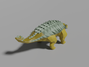 low-poly ankylosaurus Modèle 3D
