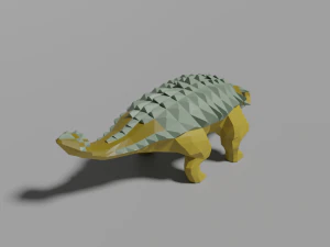 low-poly ankylosaurus 3D Model