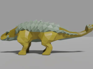 low-poly ankylosaurus 3D Model